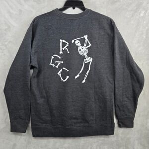 Random Golf Club‎ RGC Skeleton Golfer Graphic Crewneck Sweatshirt Men's Large
